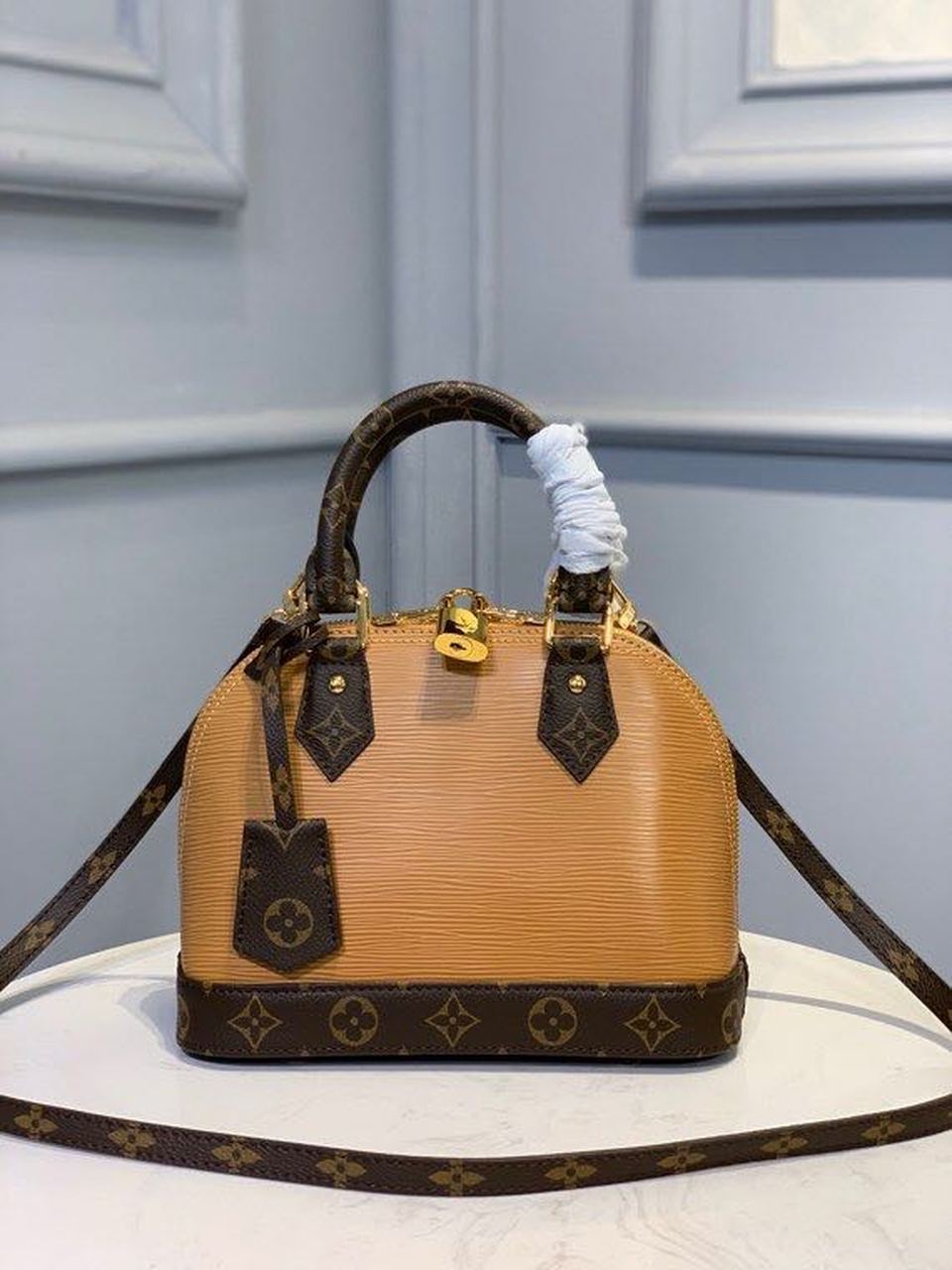Top Quality Alma BB Epi/Monogram Canvas Caramel For Women, Womens Handbags, Shoulder And Crossbody Bags 9.8in/25cm Top Quality