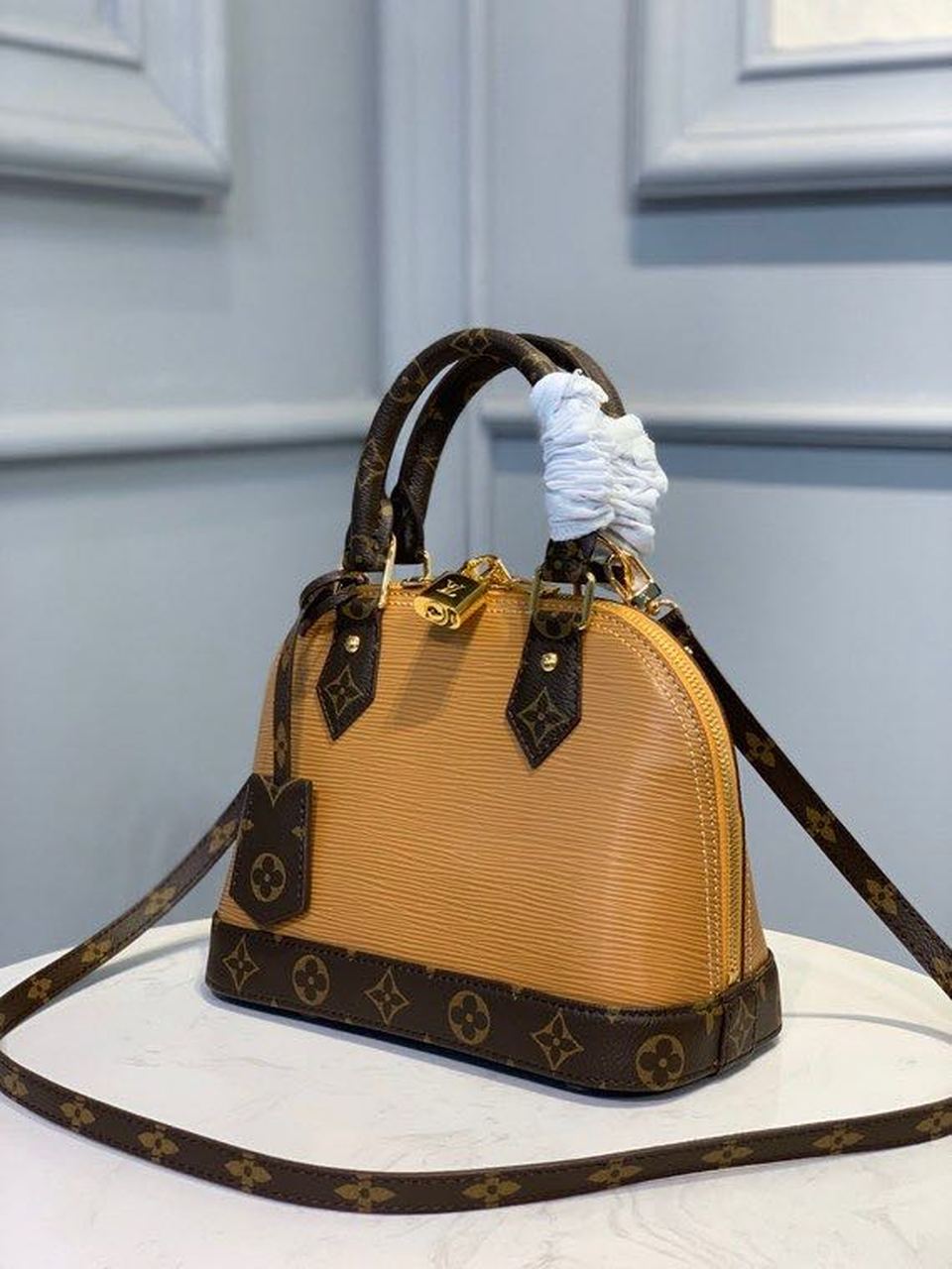 Top Quality Alma BB Epi/Monogram Canvas Caramel For Women, Womens Handbags, Shoulder And Crossbody Bags 9.8in/25cm Top Quality