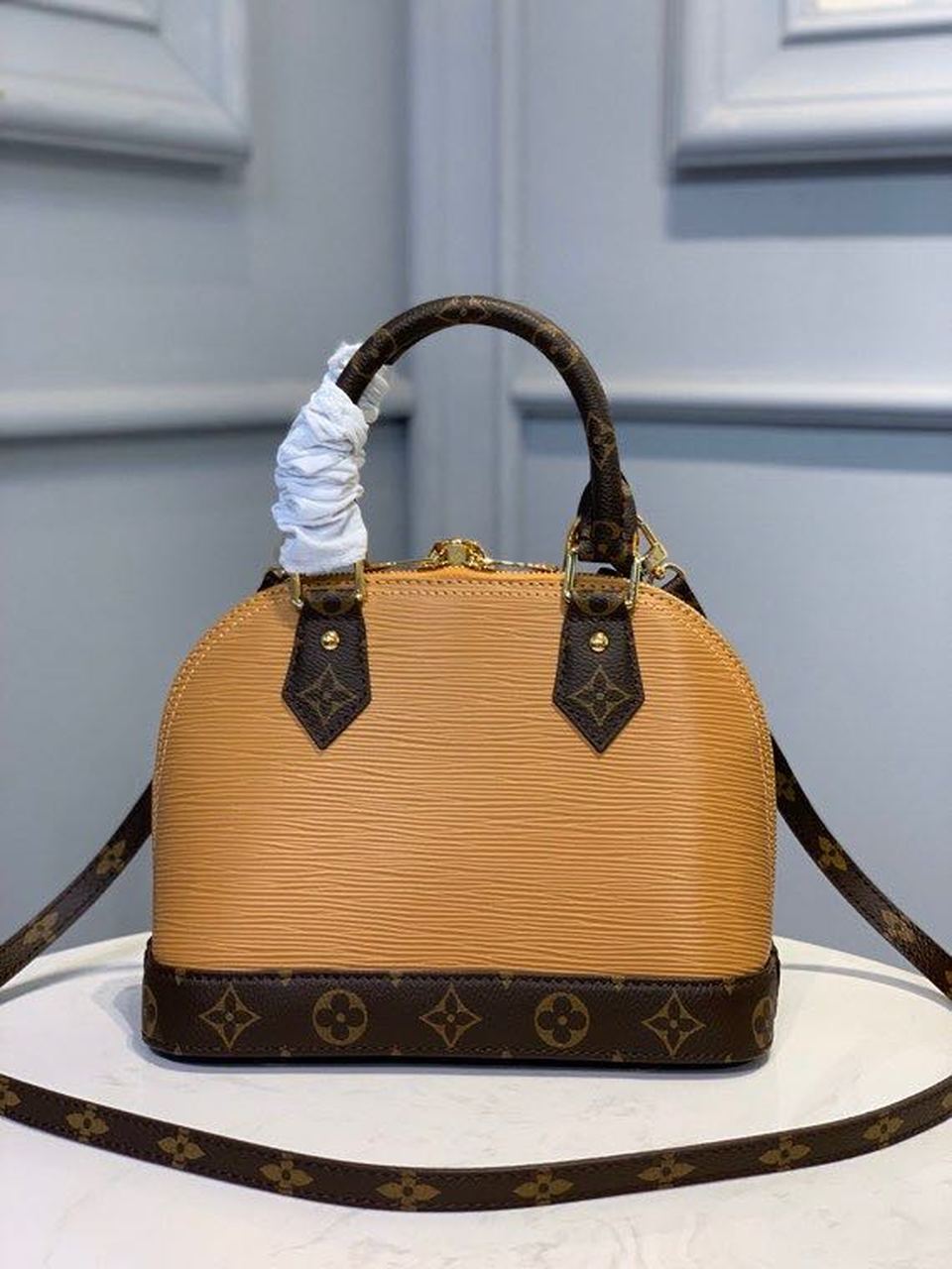 Top Quality Alma BB Epi/Monogram Canvas Caramel For Women, Womens Handbags, Shoulder And Crossbody Bags 9.8in/25cm Top Quality