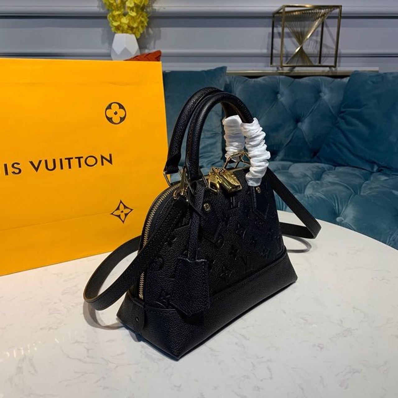 Top Quality Neo Alma BB Monogram Empreinte Canvas Black For Women,  Shoulder And Crossbody Bags 9.8in/25cm Top Quality M44829