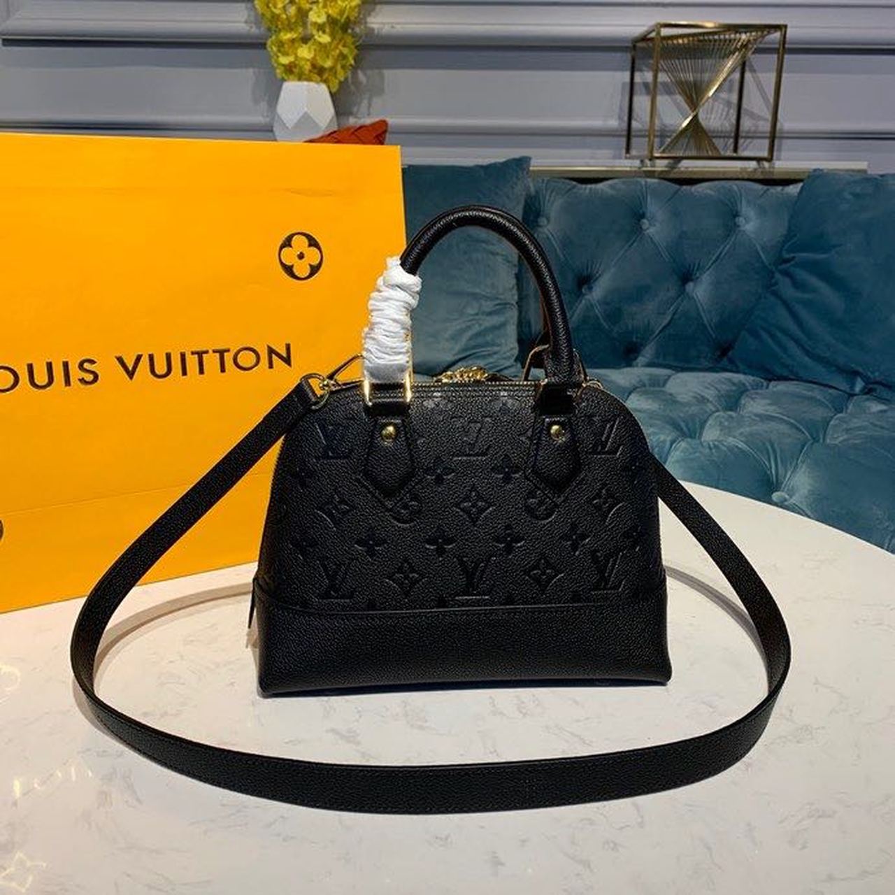 Top Quality Neo Alma BB Monogram Empreinte Canvas Black For Women,  Shoulder And Crossbody Bags 9.8in/25cm Top Quality M44829
