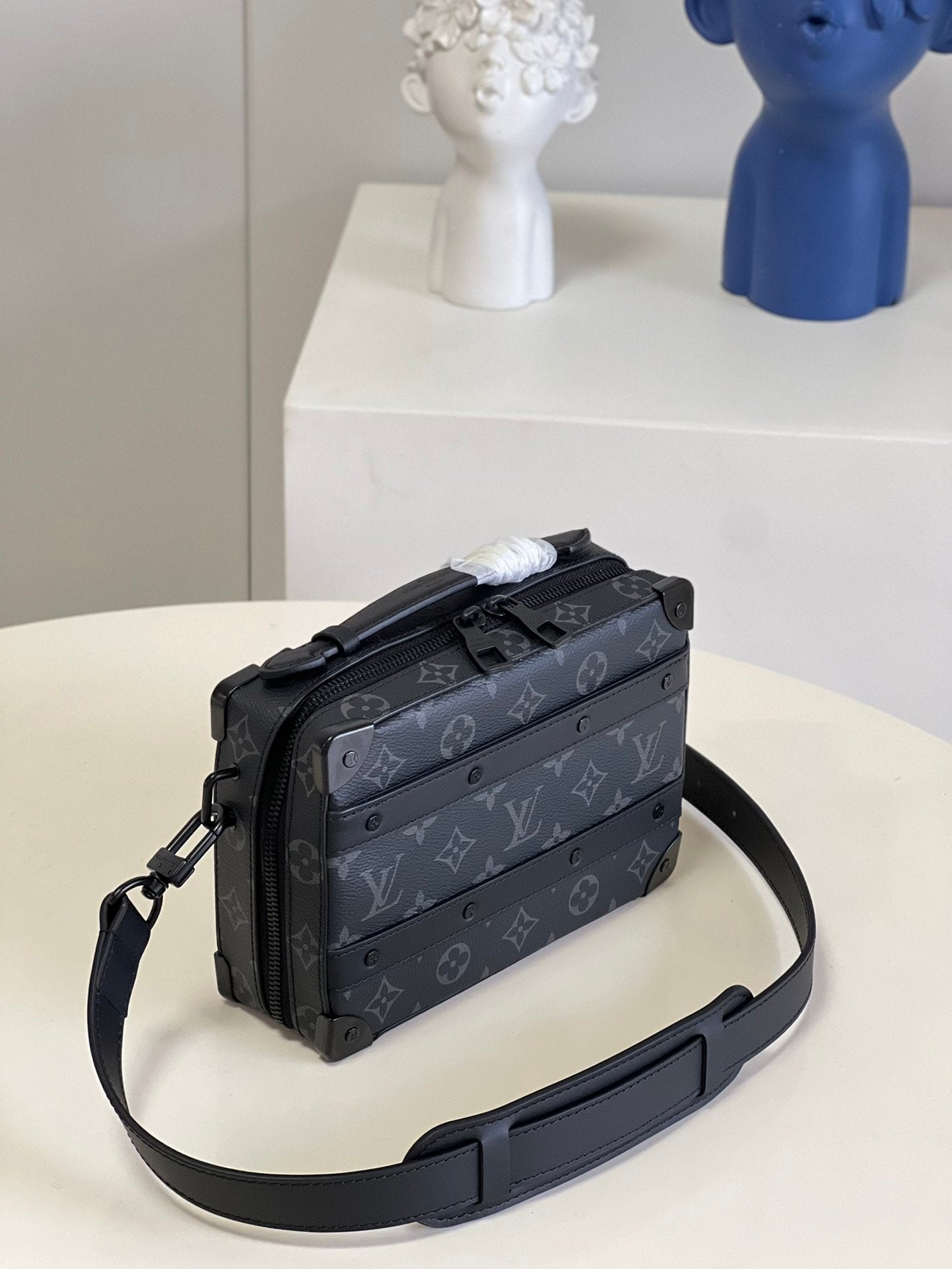Top Quality Handle Soft Trunk Monogram Eclipse For Men, Bags 8.5in/22cm Top Quality M45935