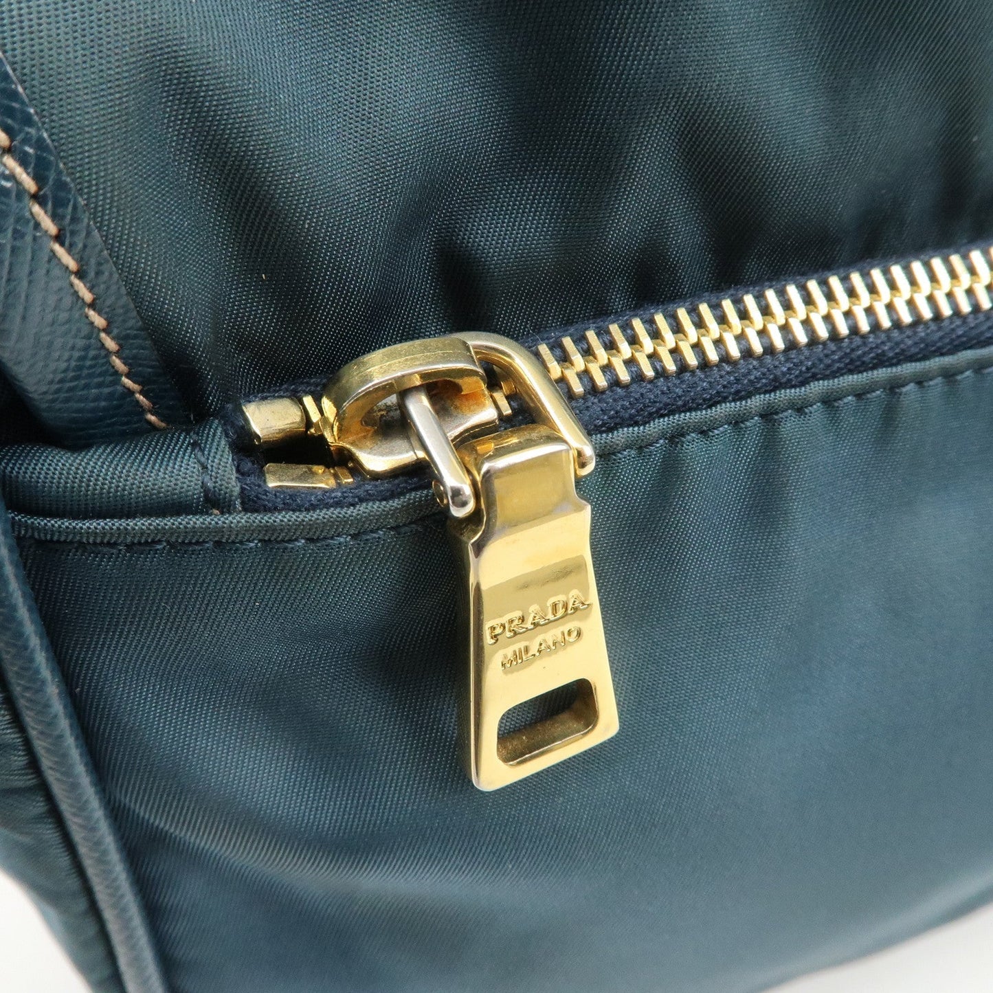 PRADA Nylon Leather Shoulder Bag Crossbody Bag Green BT0772  d