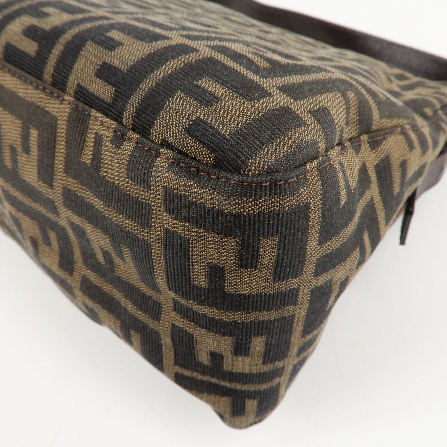 FENDI Zucca Mamma Baguette Vinyl Leather Shoulder Bag 26325  d