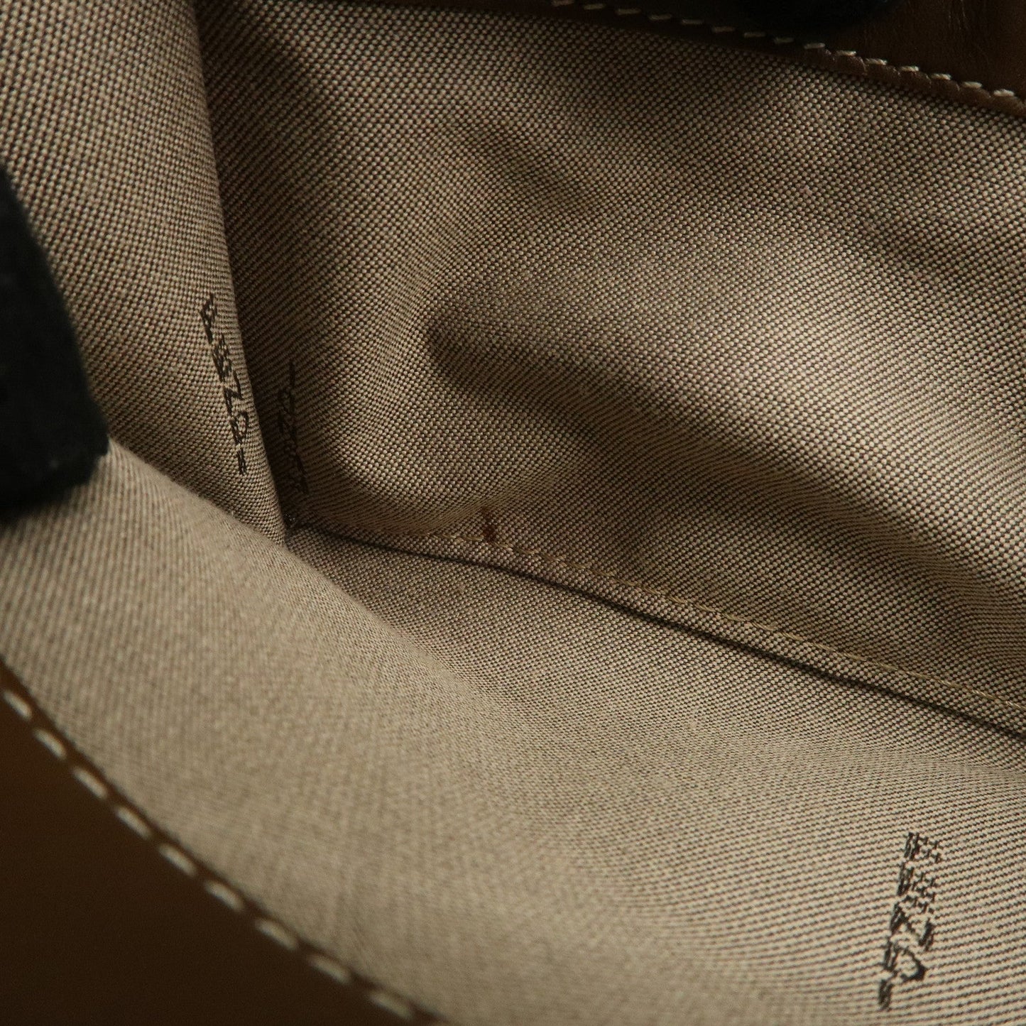 FENDI Zucchino Canvas Leather Long Wallet Brown 8M0000  d