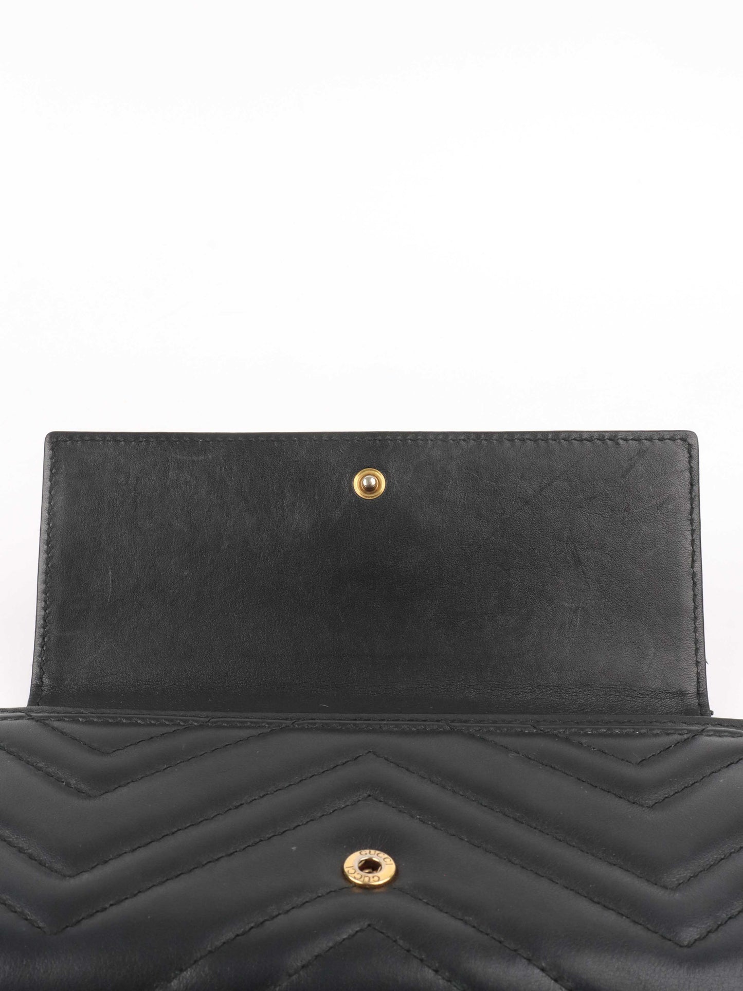 Gucci Marmont Quilted Leather Long Wallet