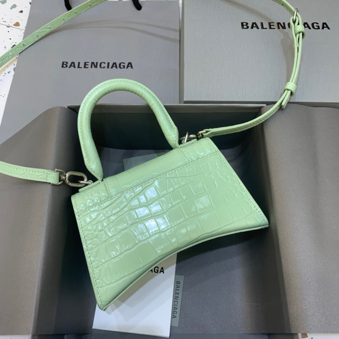 Top Quality Hourglass XS Handbag In Light Green, For Women,  Bags 7.4in/19cm