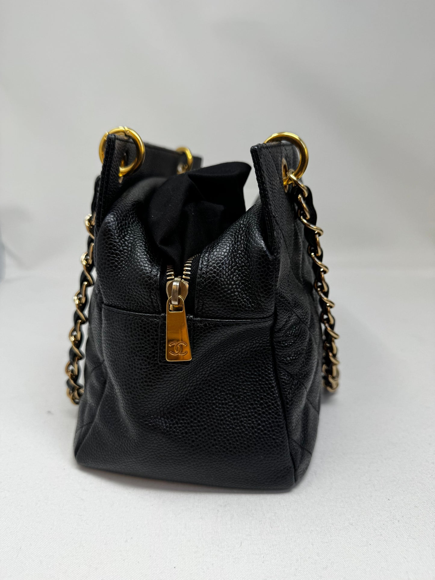 CHANEL  2006-2008 Small Timeless Tote Bag | Black IR-01