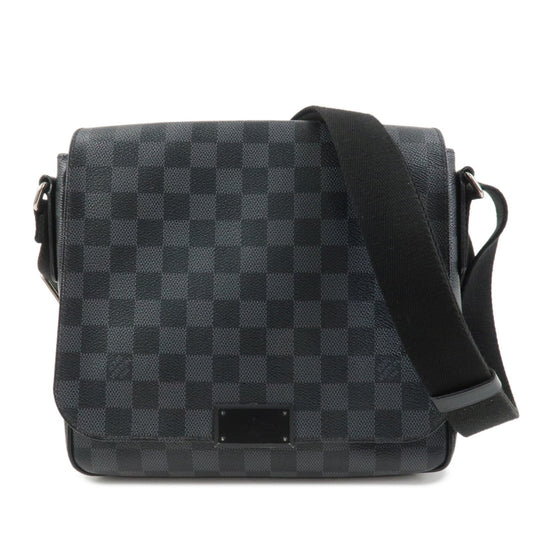 Louis Vuitton Damier Graphite District PM Shoulder Bag Noir N41260