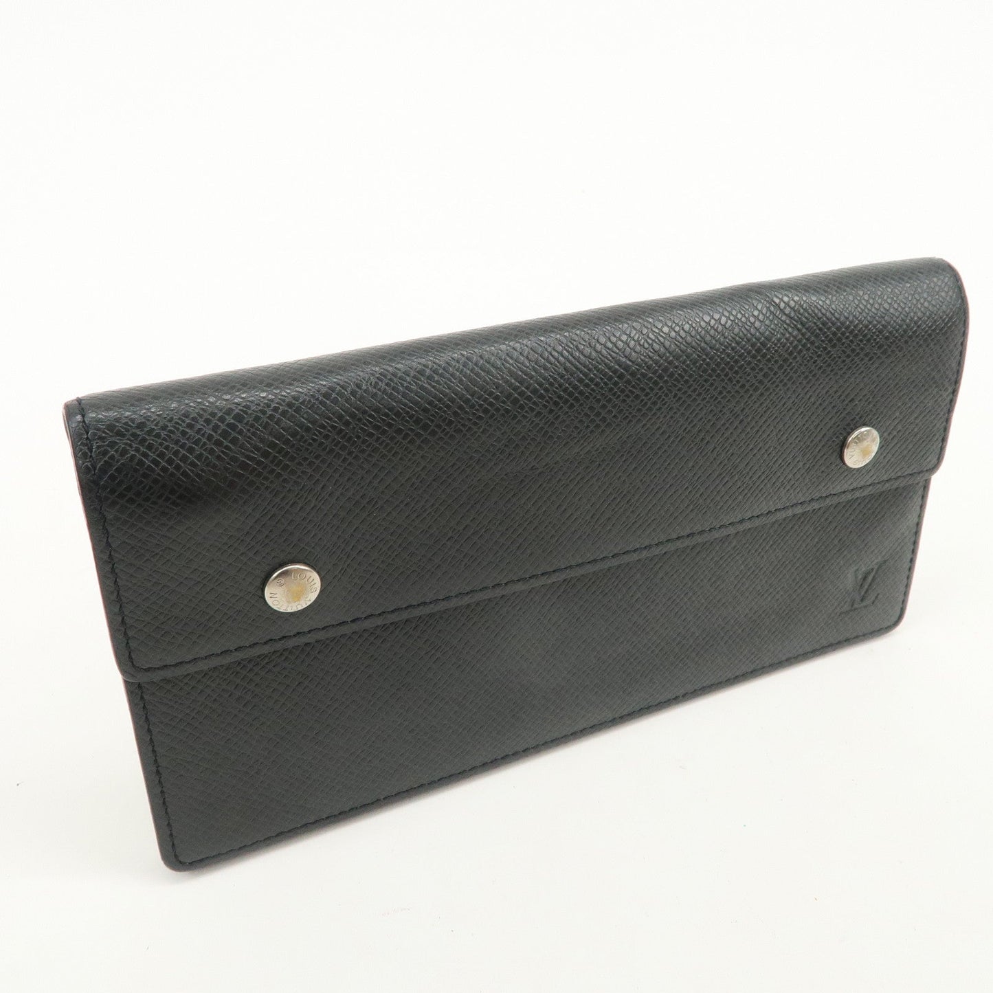 Louis Vuitton Taiga Portefeuille Accordeon Long Wallet Noir M30998