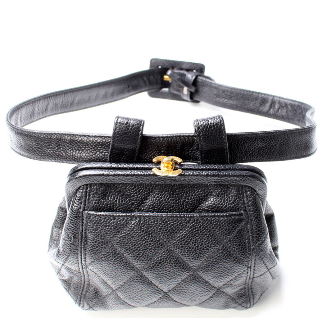 Chanel Kisslock   Bum Caviar Bag