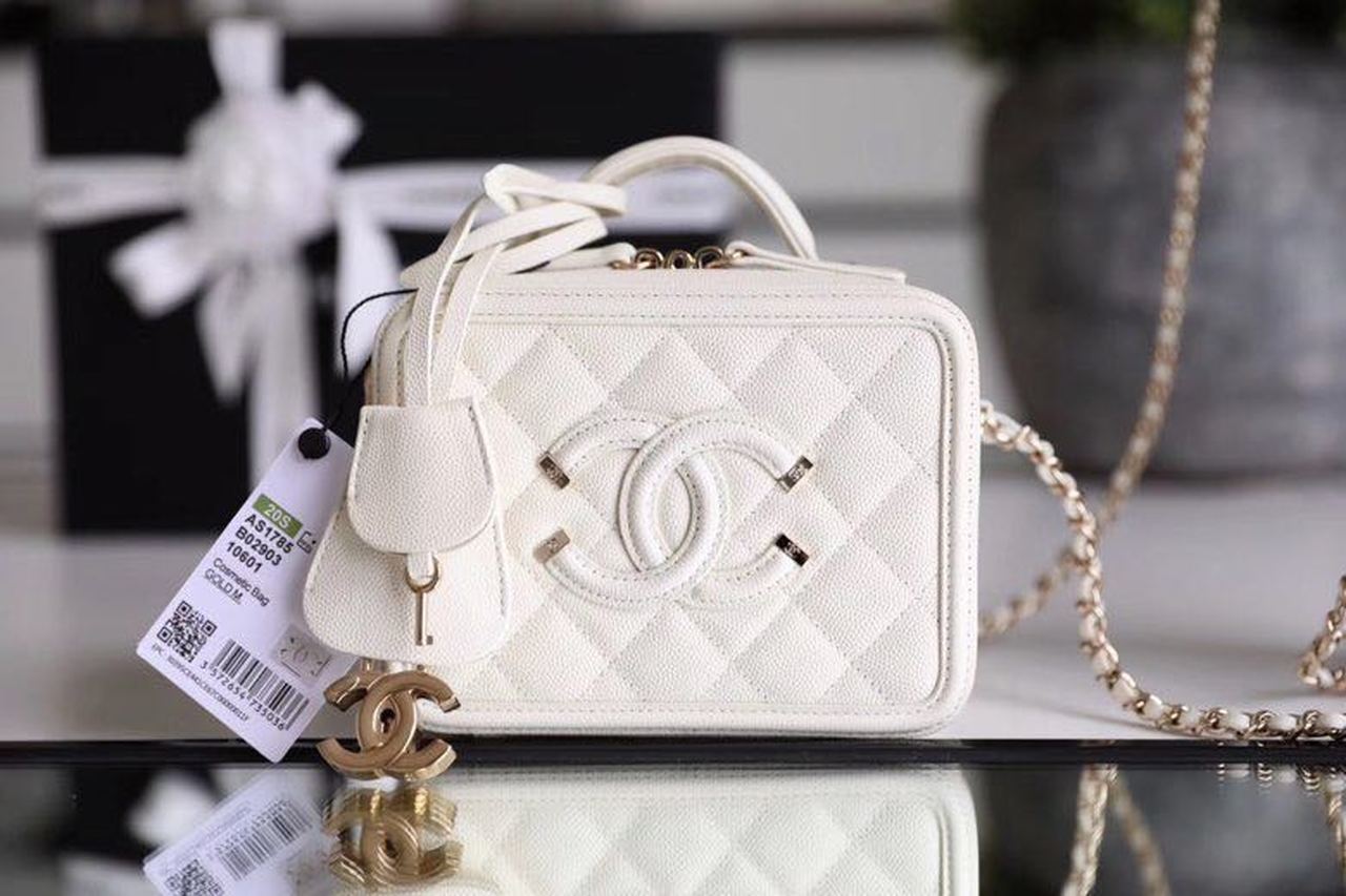 CHLVanity Case Bag Gold Toned Hardware For Women 6in/17cm