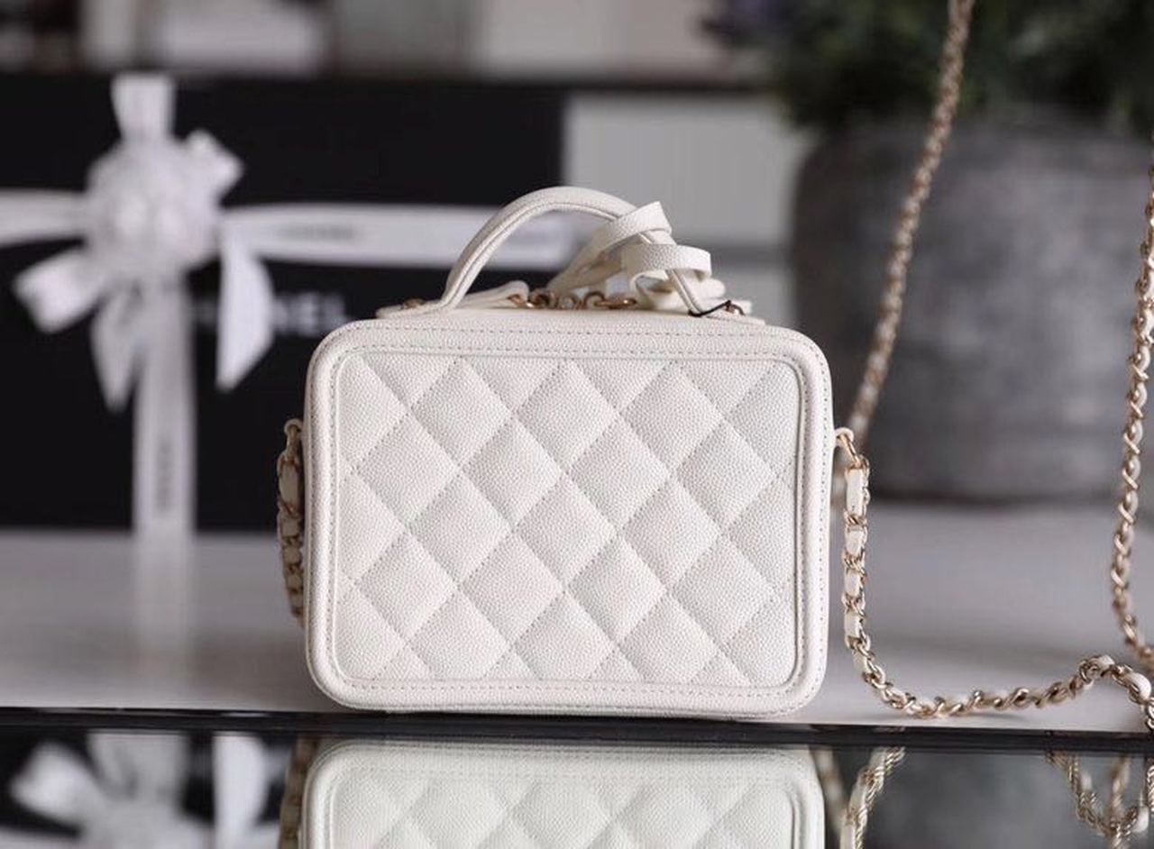 CHLVanity Case Bag Gold Toned Hardware For Women 6in/17cm