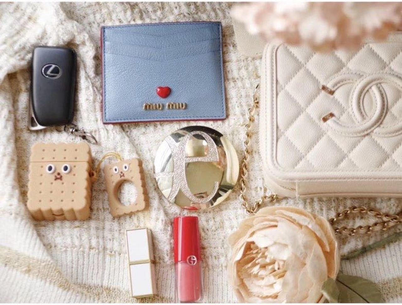 CHLVanity Case Bag Gold Toned Hardware For Women 6in/17cm