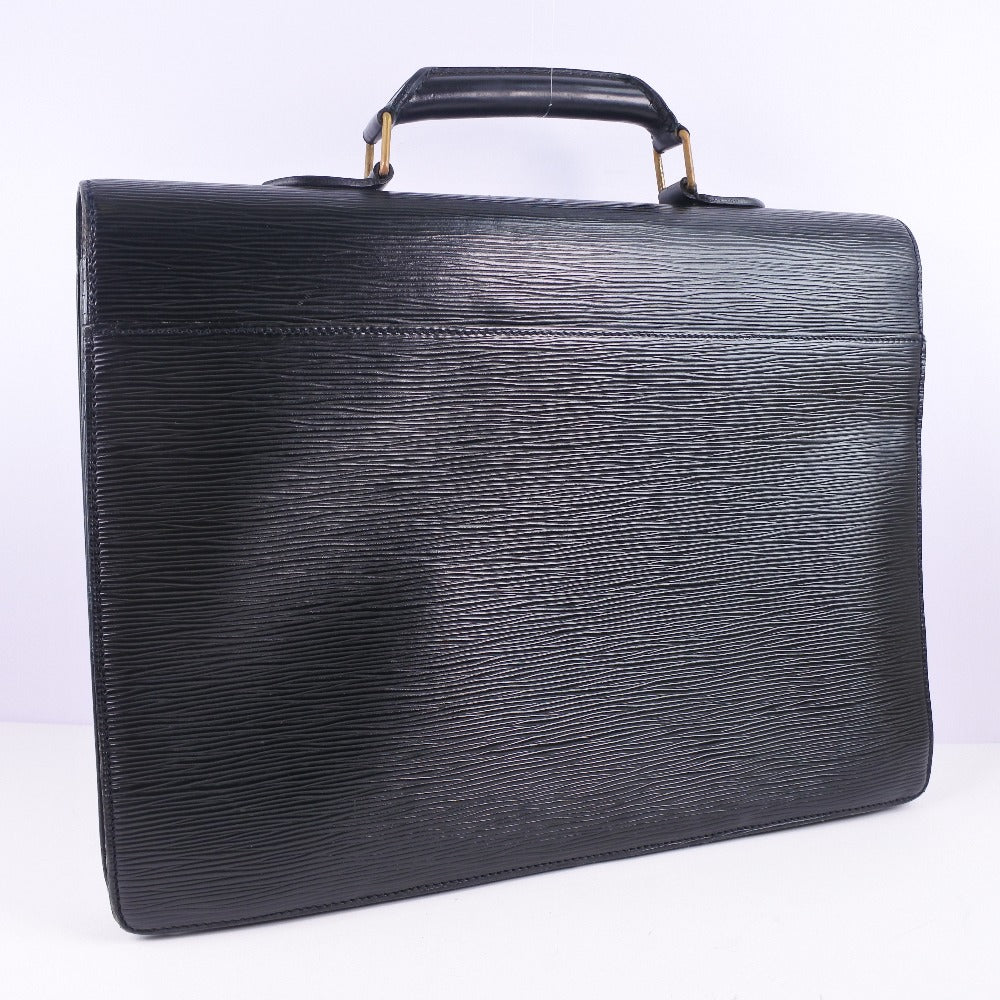 LOUIS VUITTON Business bag M54412 Epi Leather black Cerviet ambassador mens  d