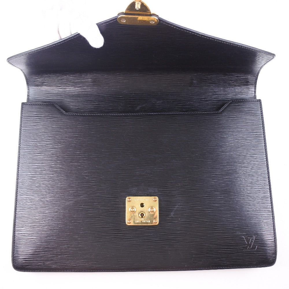 LOUIS VUITTON Business bag M54412 Epi Leather black Cerviet ambassador mens  d