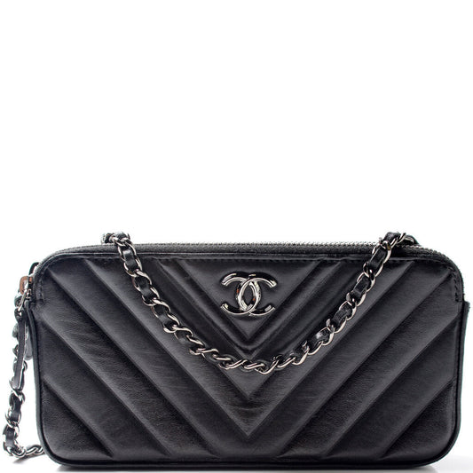 Chanel WOC CC Double Zip Bag
