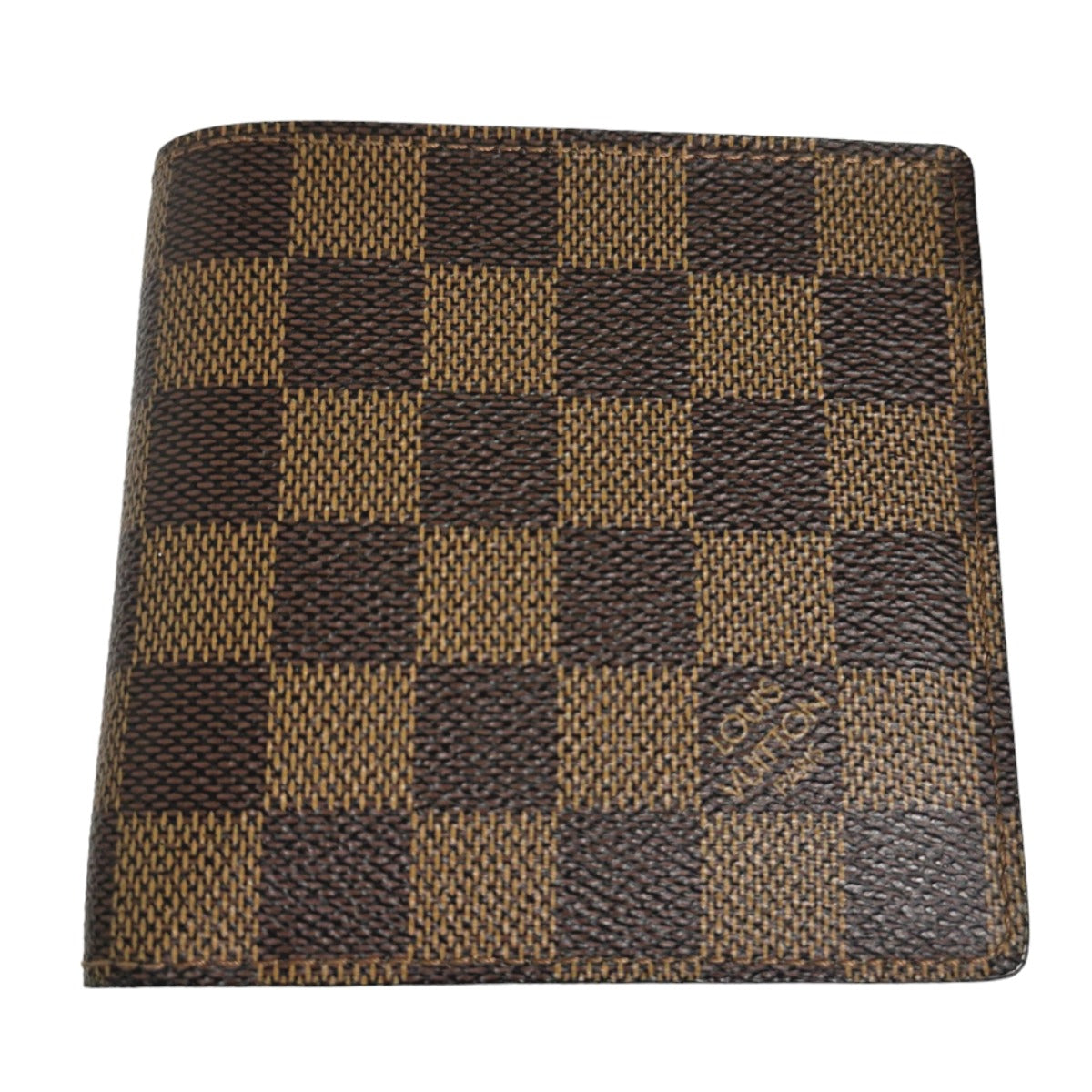 LOUIS VUITTON Bifold Wallet N61675 Damier canvas Brown Bi-fold wallet with card pocket Damier Portefeuille Marco mens(Unisex)  d