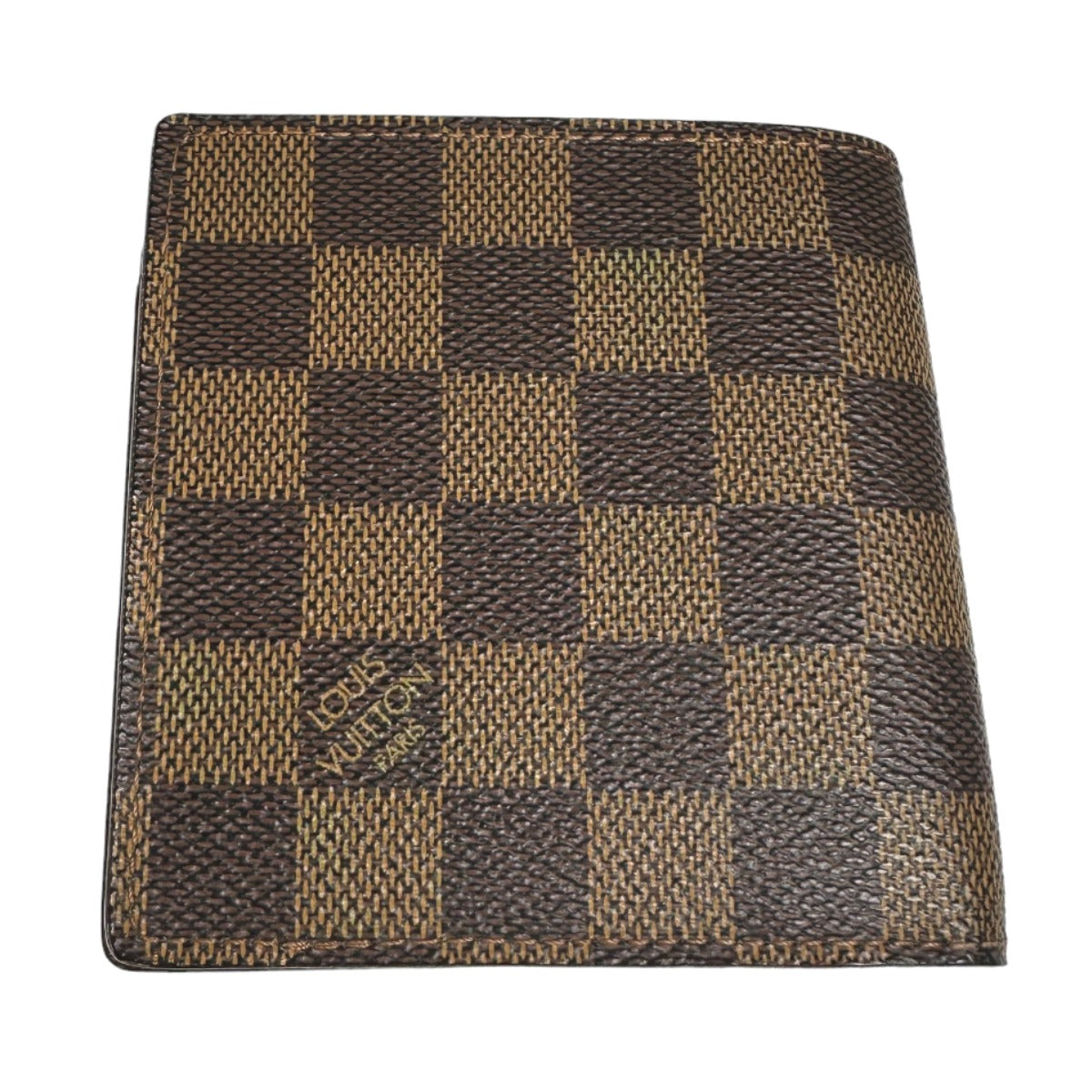 LOUIS VUITTON Bifold Wallet N61675 Damier canvas Brown Bi-fold wallet with card pocket Damier Portefeuille Marco mens(Unisex)  d