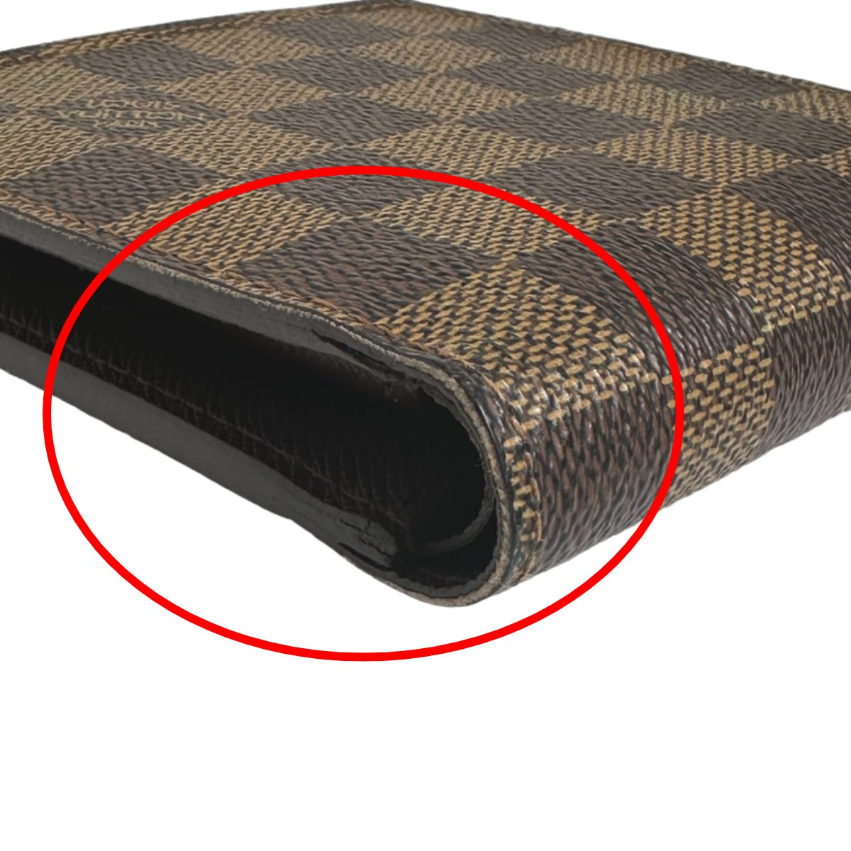 LOUIS VUITTON Bifold Wallet N61675 Damier canvas Brown Bi-fold wallet with card pocket Damier Portefeuille Marco mens(Unisex)  d