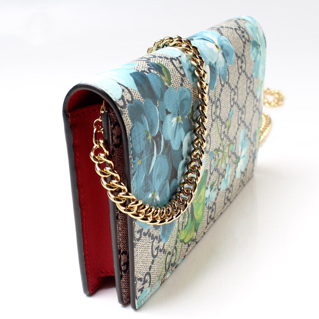 Gucci 402724 Blooms Chain Wallet Bag