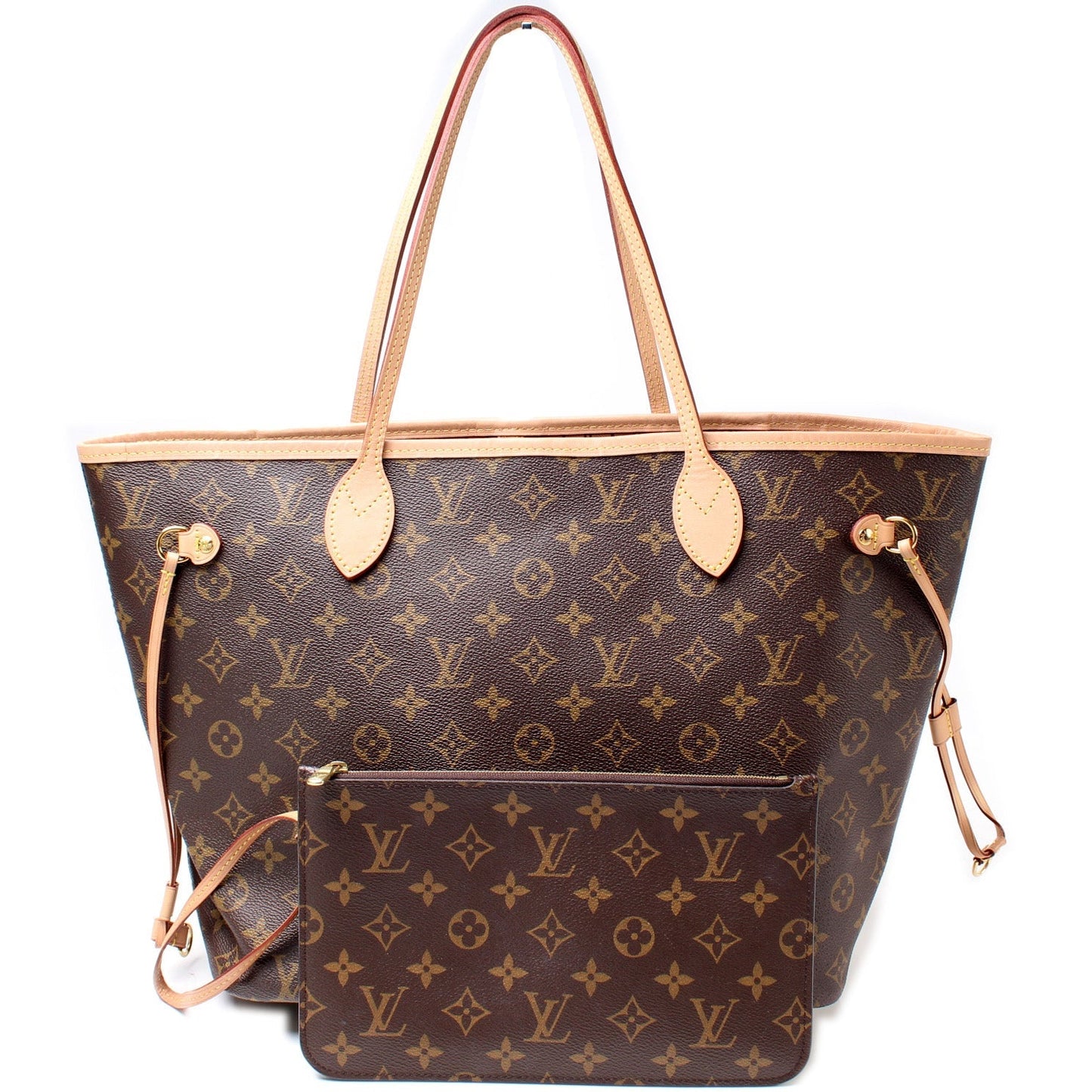 Louis Vuitton Neverfull MM W/ Wallet Monogram