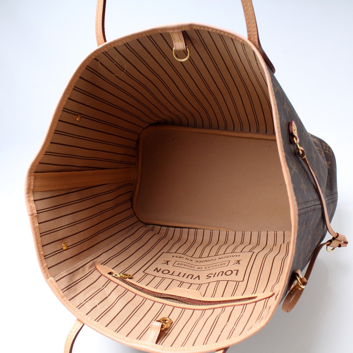 Louis Vuitton Neverfull MM W/ Wallet Monogram