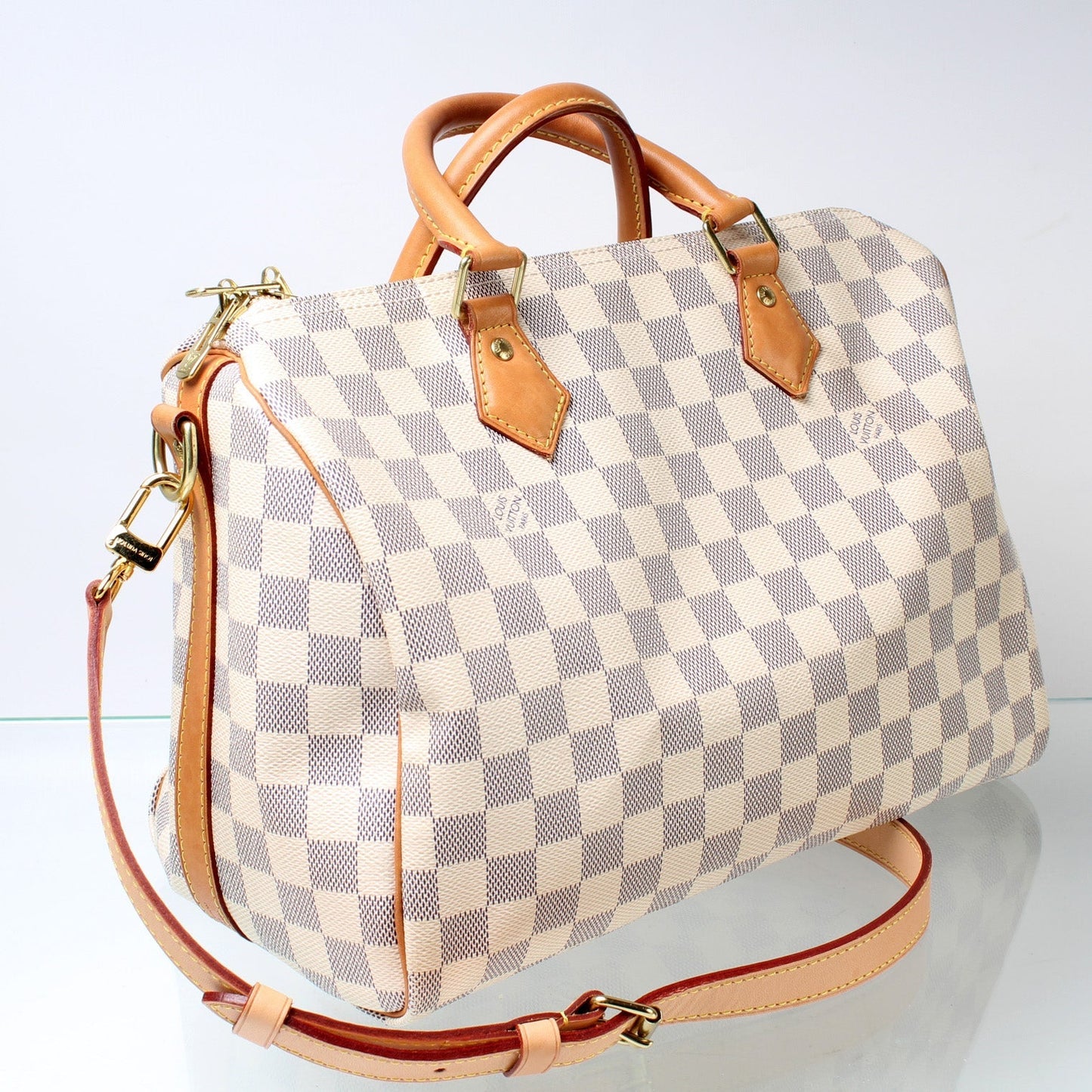 Louis Vuitton Speedy 30 Bandouliere Damier Azur
