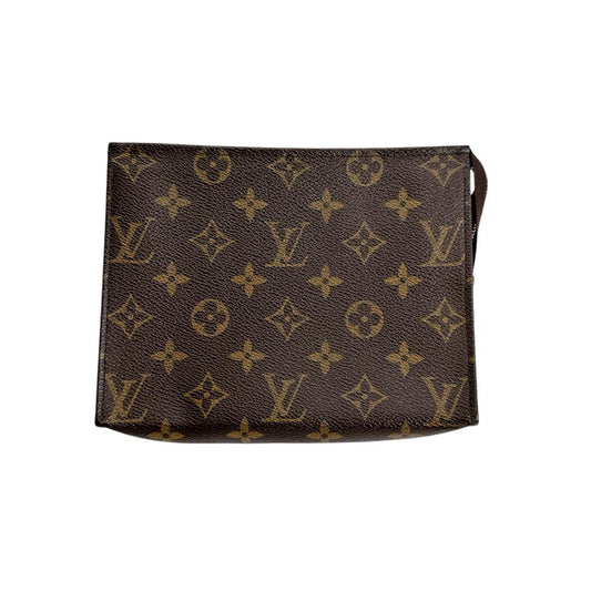 LOUIS VUITTON Pouch M47544 Monogram canvas Brown Pochette Monogram Toilette 19 unisex(Unisex)