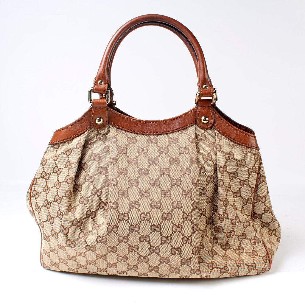 Gucci 211944 Sukey GG Canvas Medium Bag