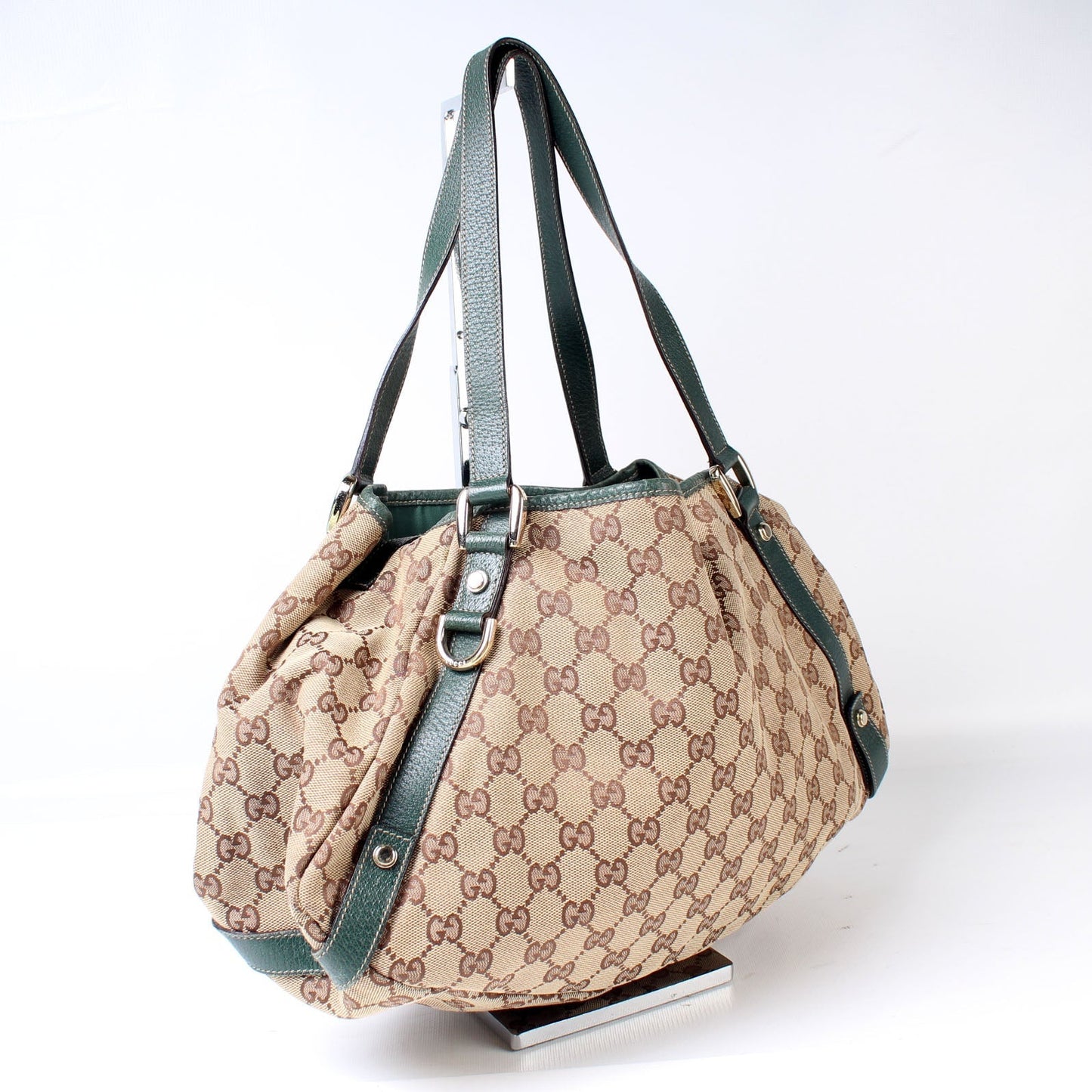 Gucci 130736 Abbey GG Canvas Medium Bag