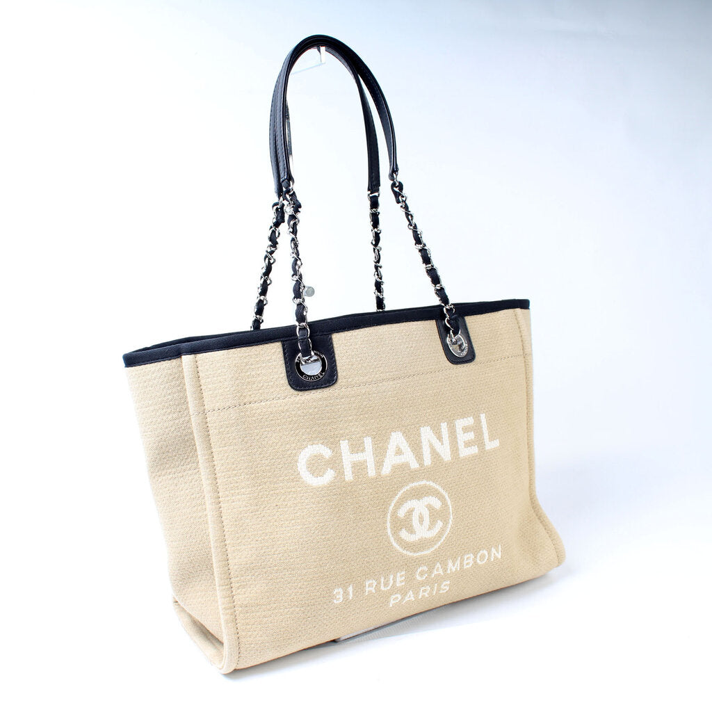 Chanel Deauville Canvas Tote Small 16M Bag