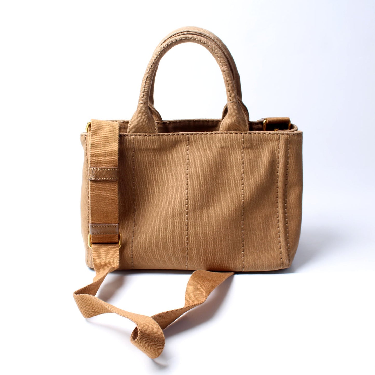 Prada Canapa Canvas Small Tote Bag