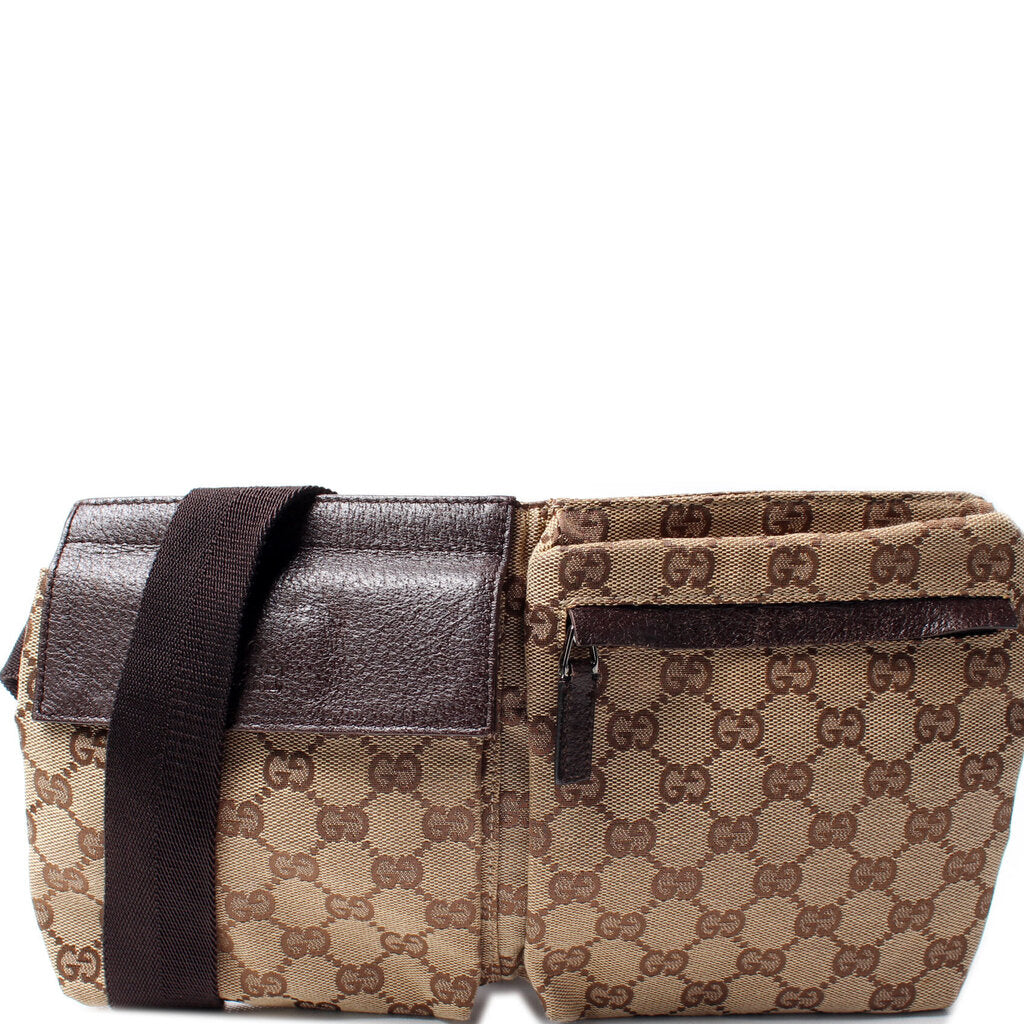Gucci 28566 GG Canvas Waist Bag