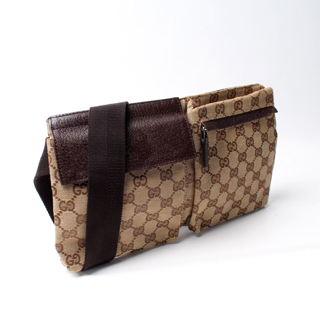 Gucci 28566 GG Canvas Waist Bag