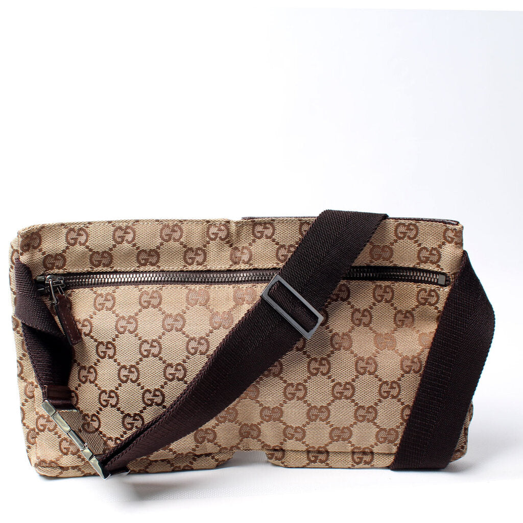 Gucci 28566 GG Canvas Waist Bag