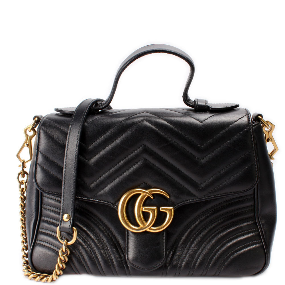 Gucci 498110 GG Marmont Small Top Handle Bag