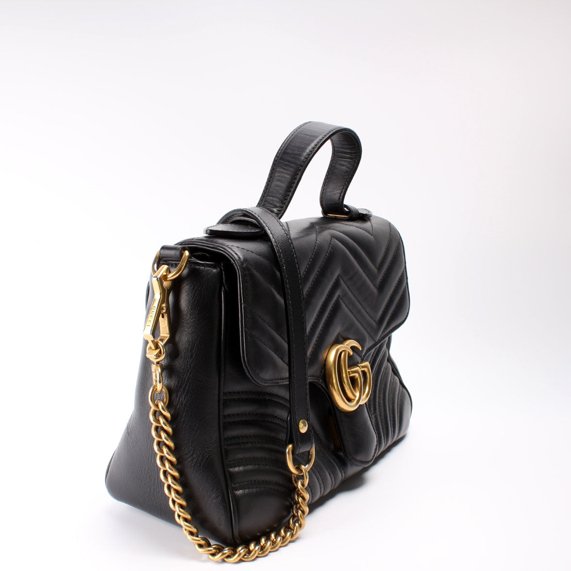 Gucci 498110 GG Marmont Small Top Handle Bag