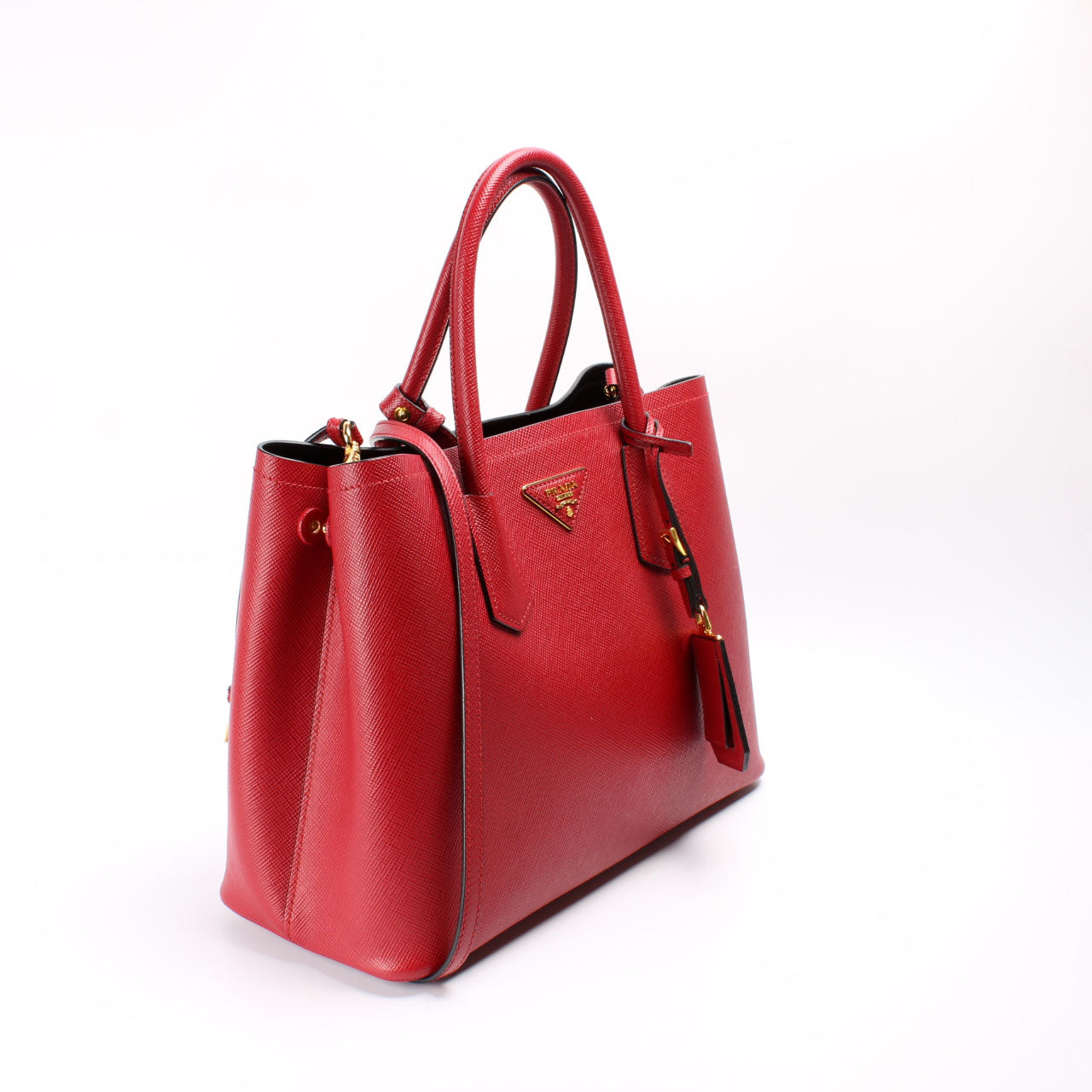 Prada Saffiano Cuir Double Medium Bag