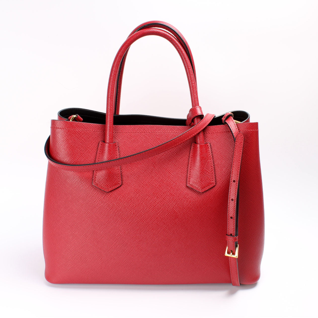 Prada Saffiano Cuir Double Medium Bag