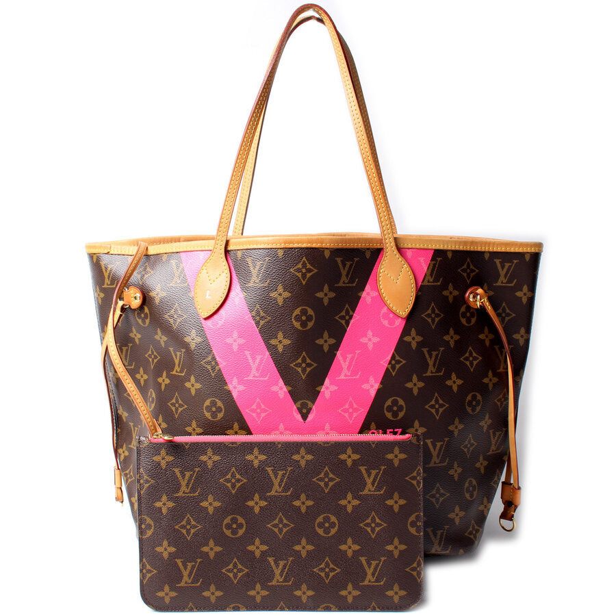 Louis Vuitton Neverfull MM W/ Wallet V Monogram