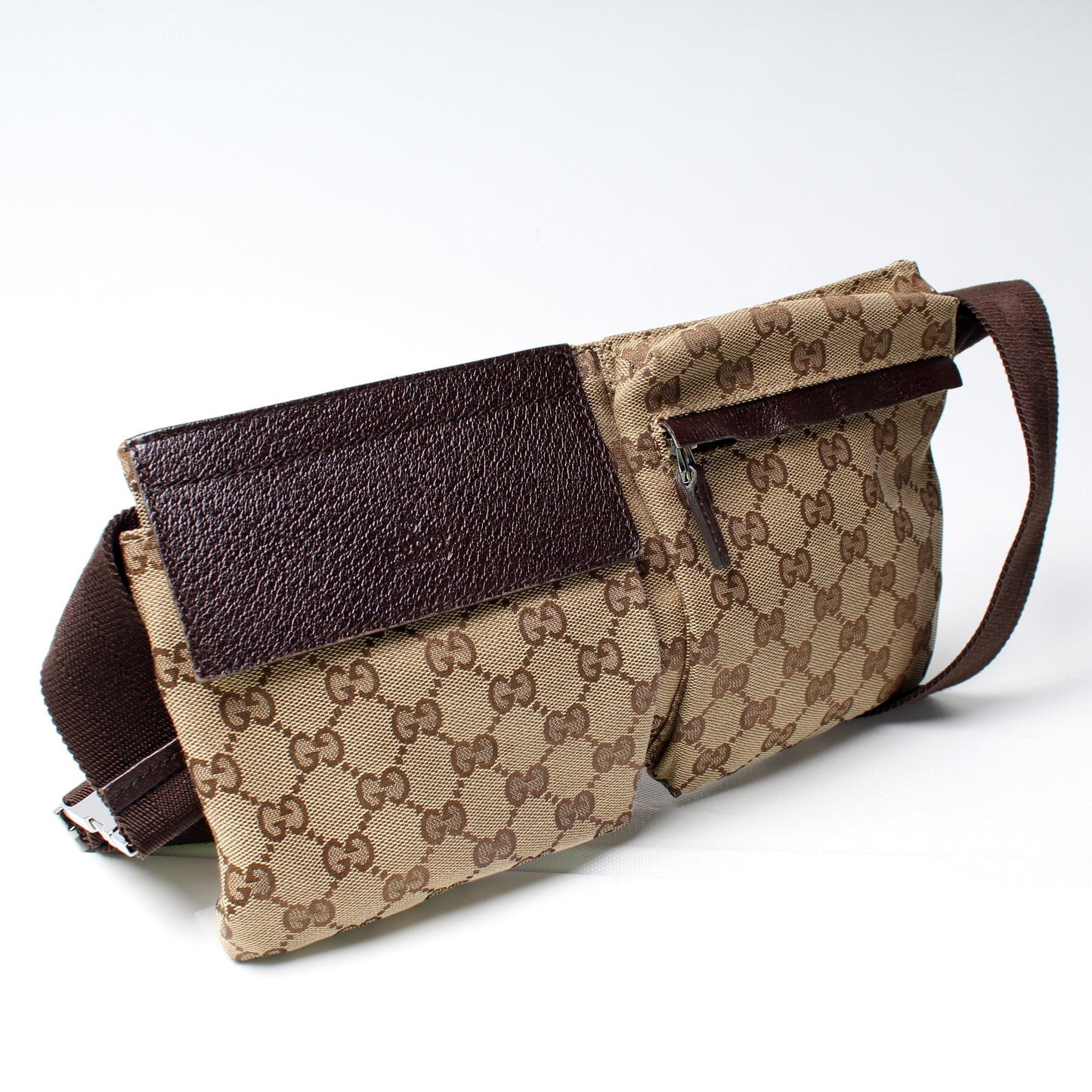 Gucci 28566 GG Canvas Waist Bag