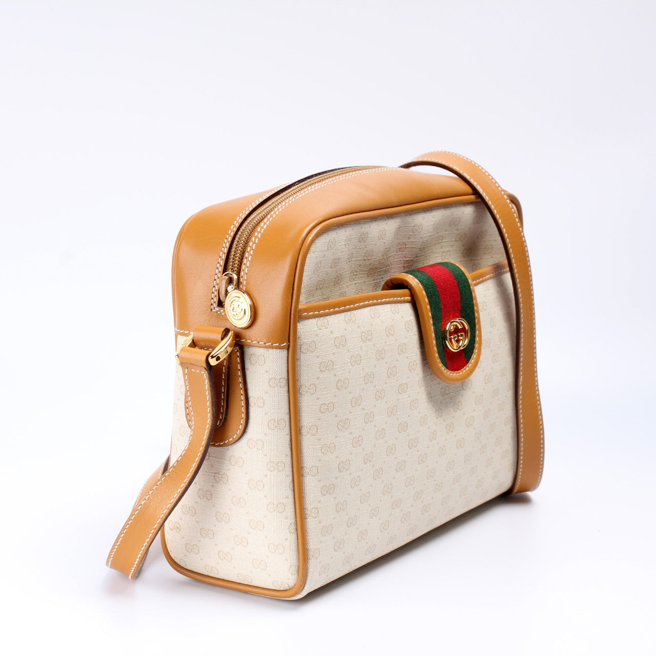 Gucci 001.56.0944   Micro GG Canvas Web Bag