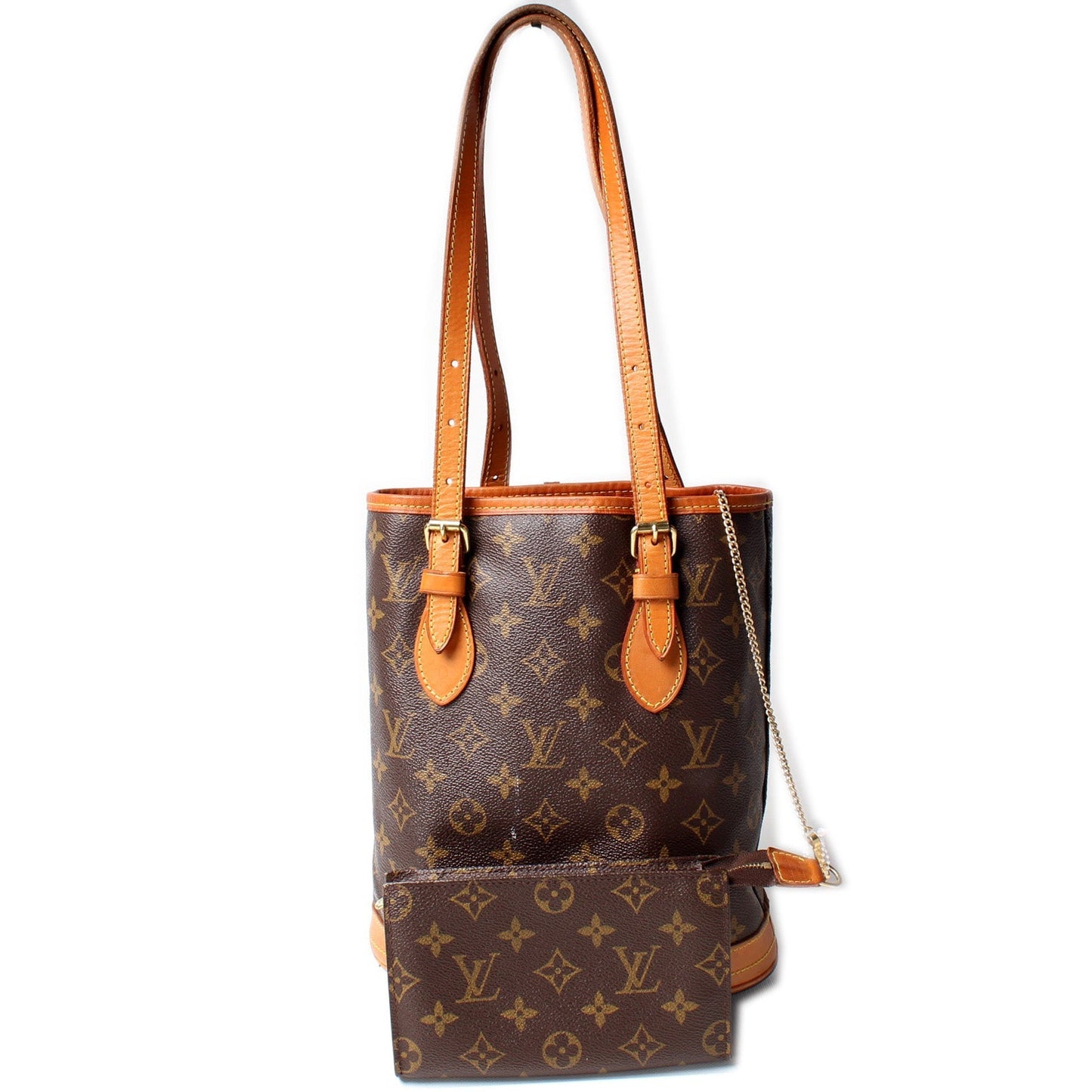 Louis Vuitton Petit Bucket W/ Pouch Monogram