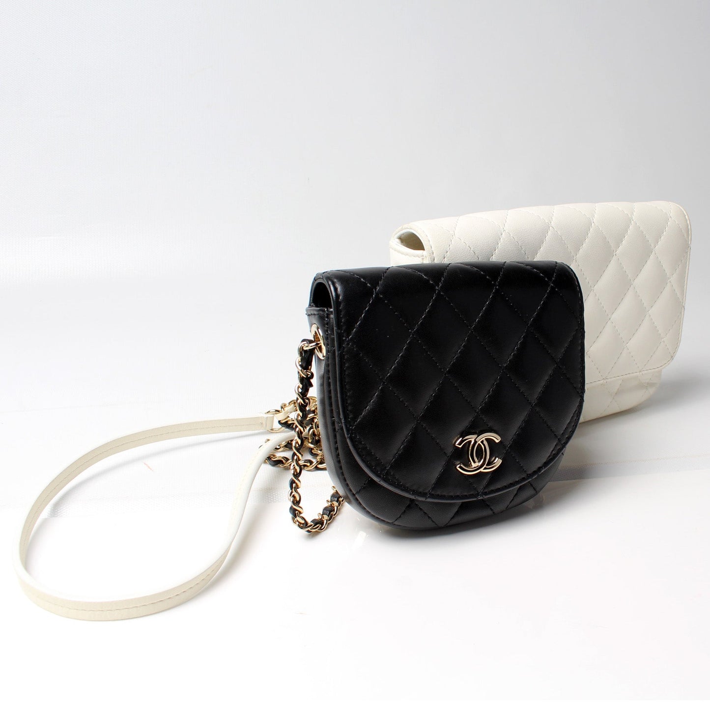 Chanel Side Packs Quilted Lambskin 27MM Bag