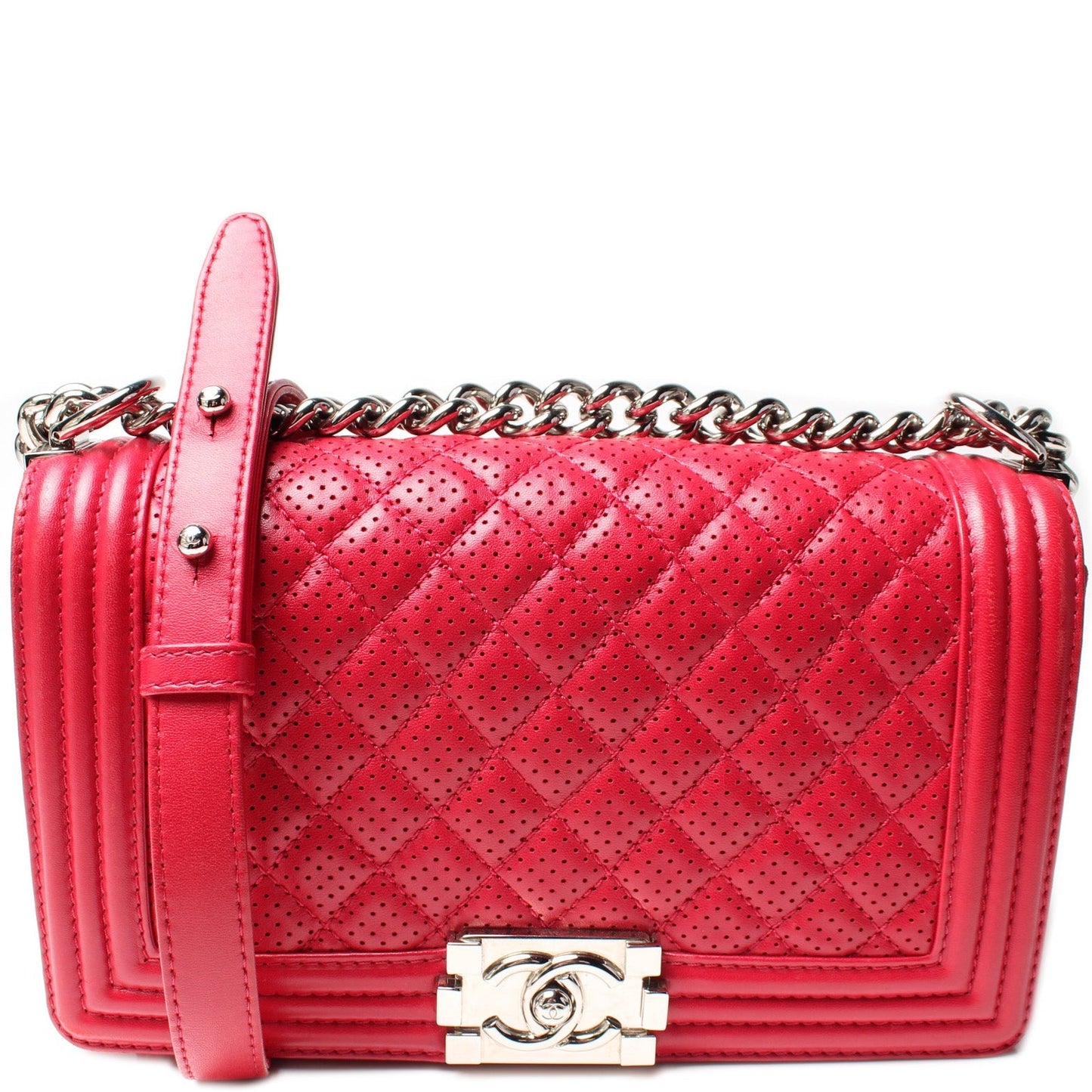 Chanel Boy Flap Medium Old Perforated Calfskin 19M Bag