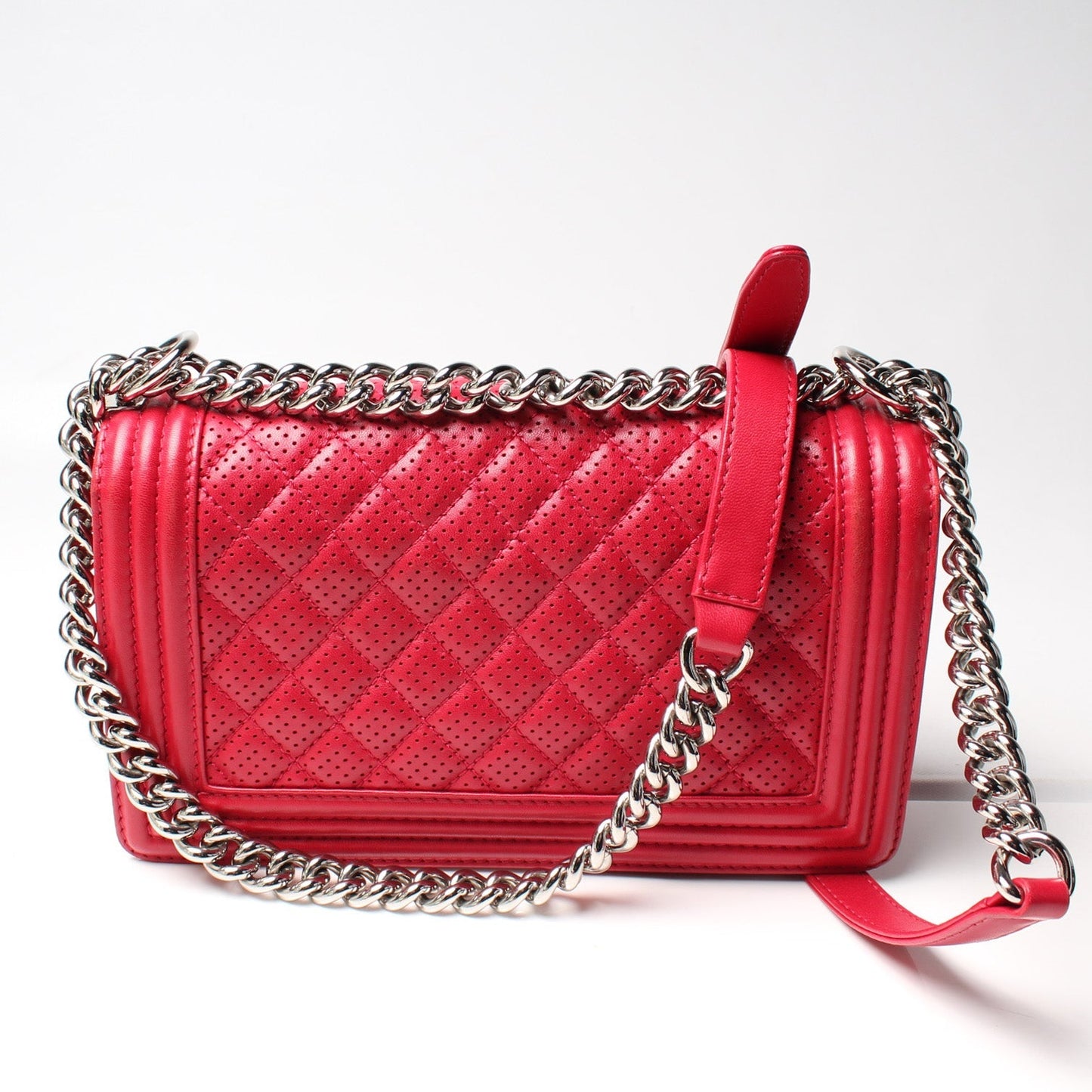 Chanel Boy Flap Medium Old Perforated Calfskin 19M Bag