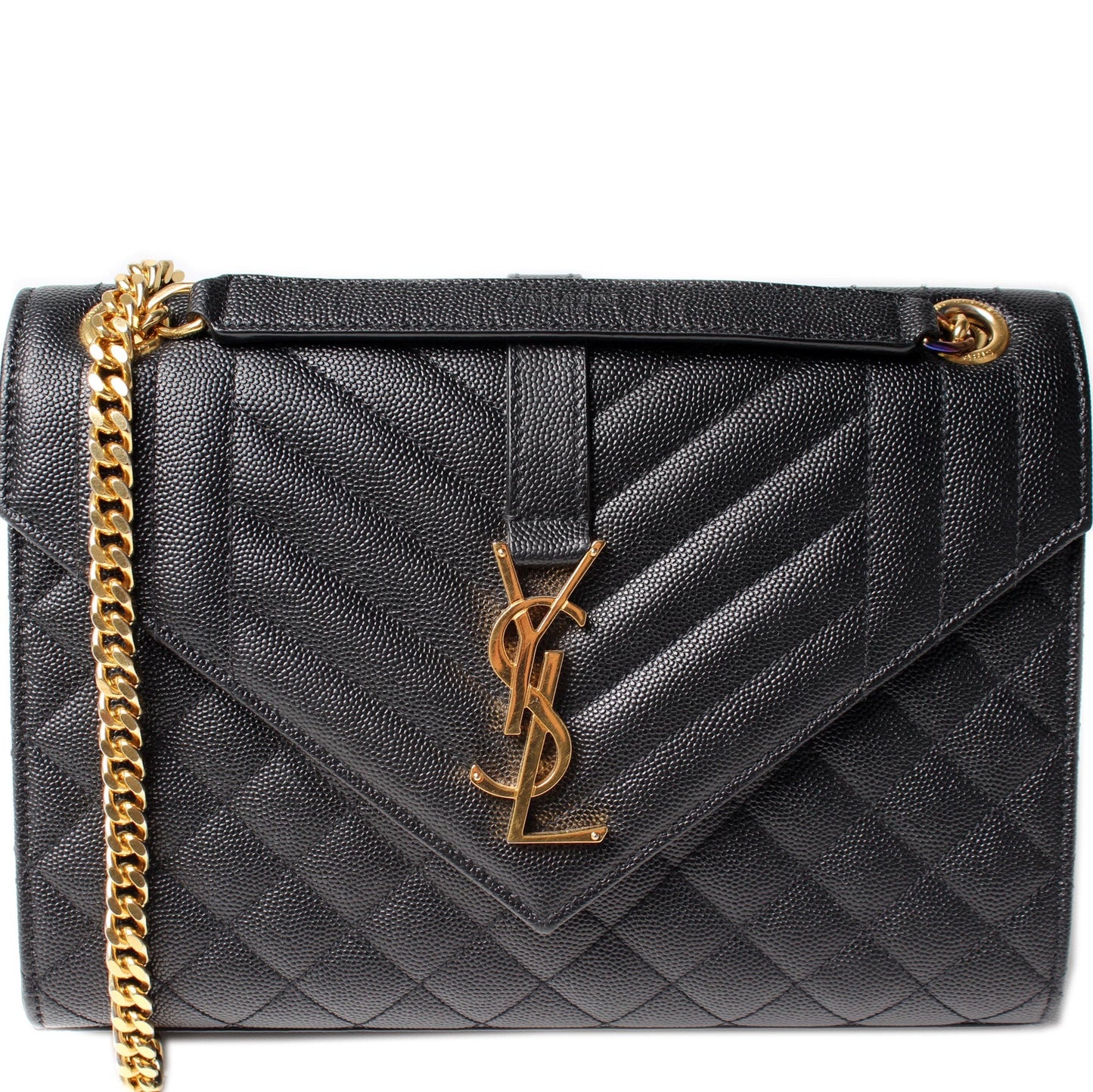 Saint Laurent Envelope Medium Chain Chevron 600185 Bag