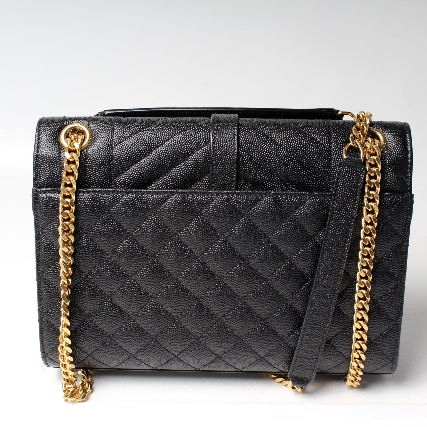 Saint Laurent Envelope Medium Chain Chevron 600185 Bag