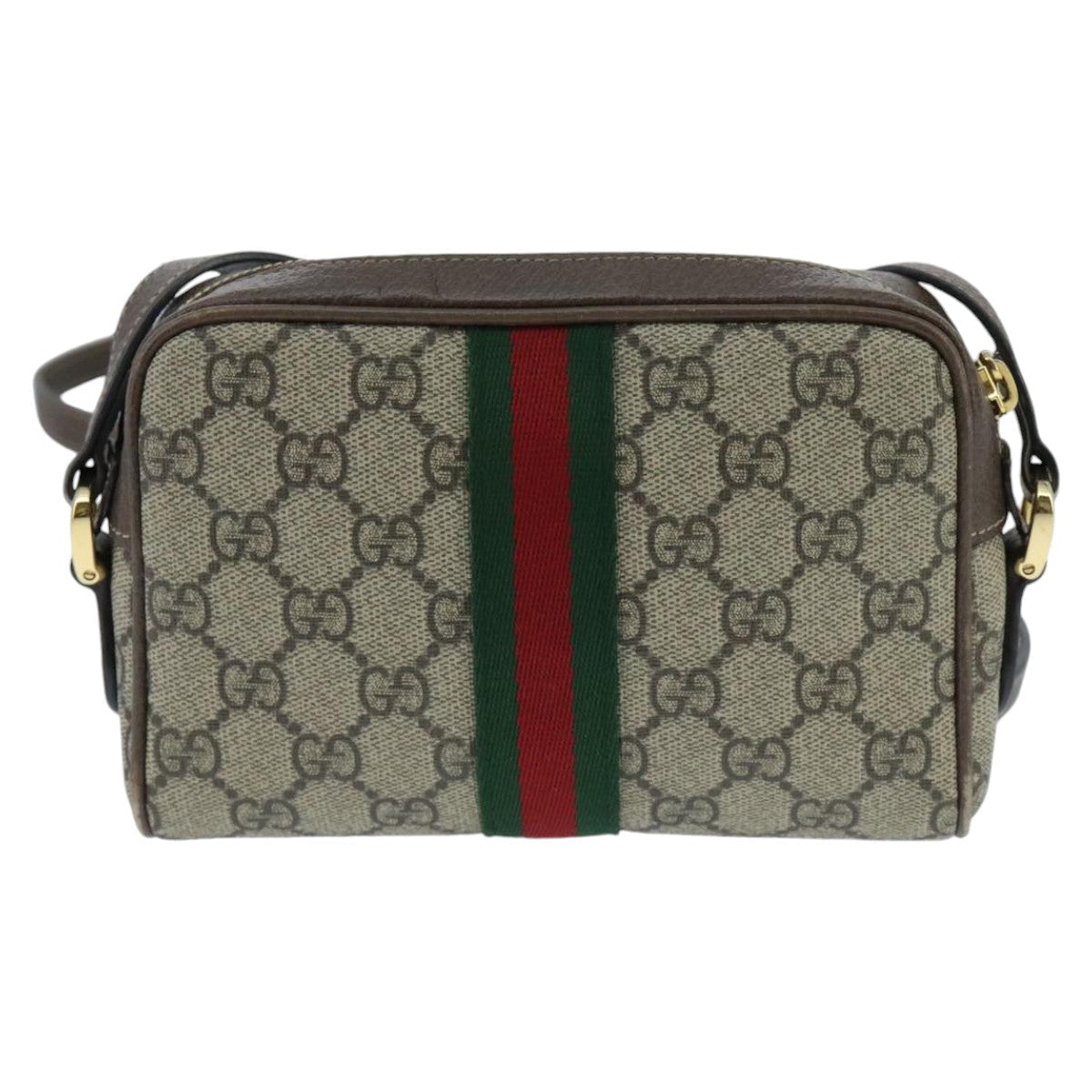 Gucci Ophidia Beige Canvas Shoulder Bag